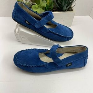Umi Women's Blue Moccasin Shoes